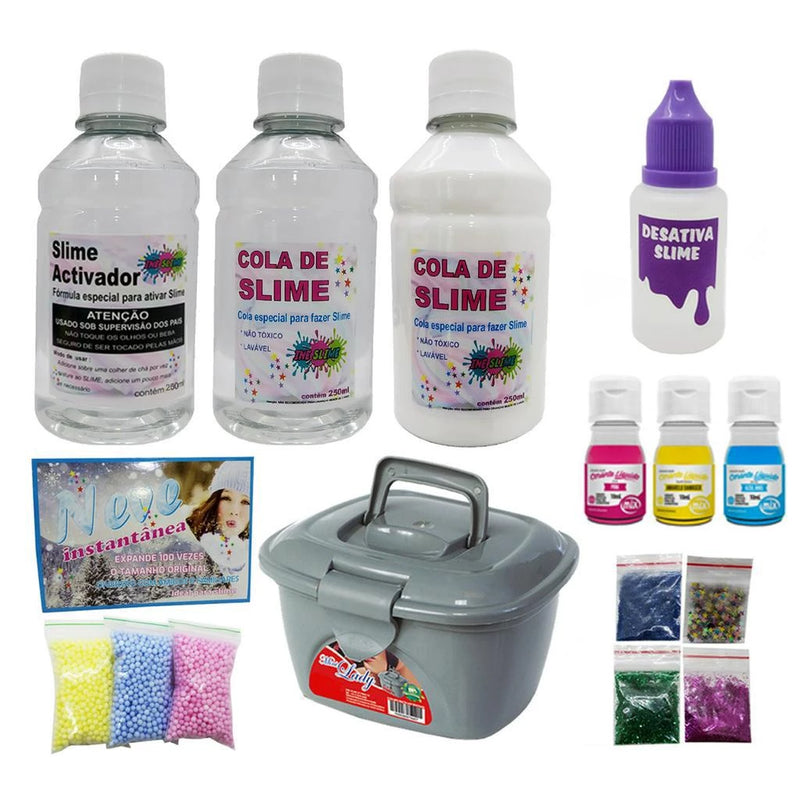 Kit Completo Fazer Slime