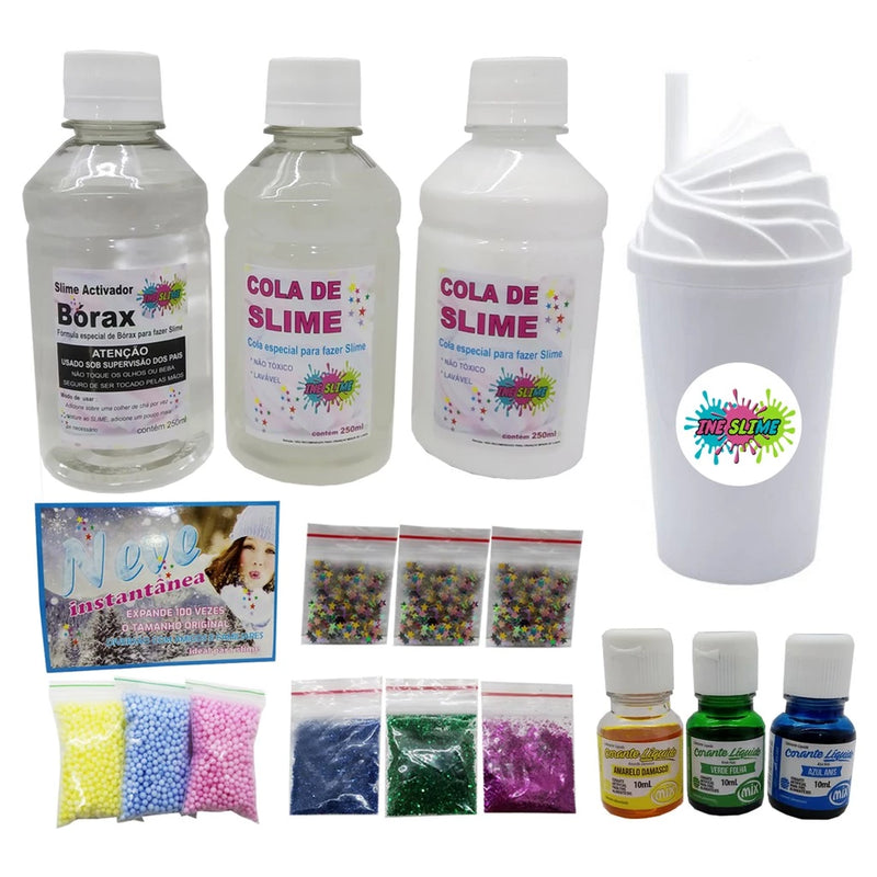 Kit Completo Fazer Slime