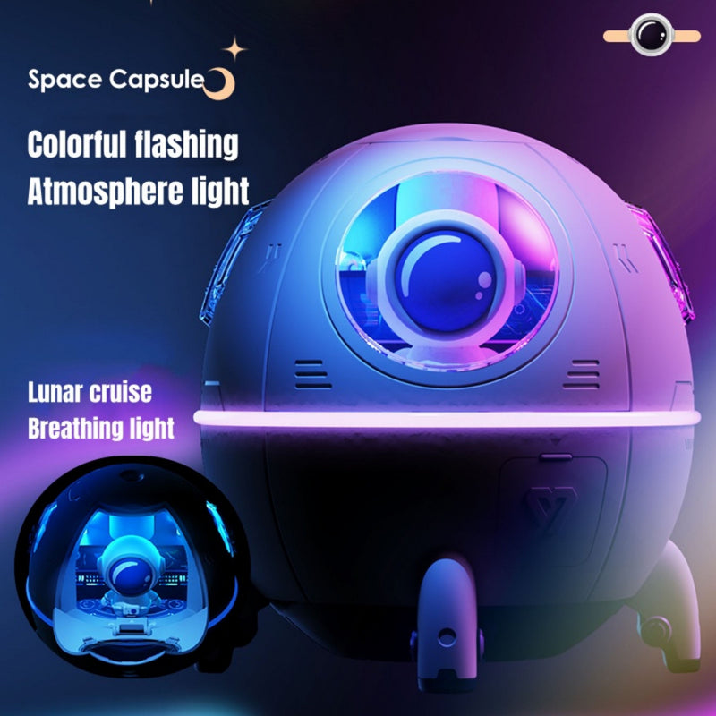 Umidificador de Ar Astronauta 220ml Luz LED Colorida