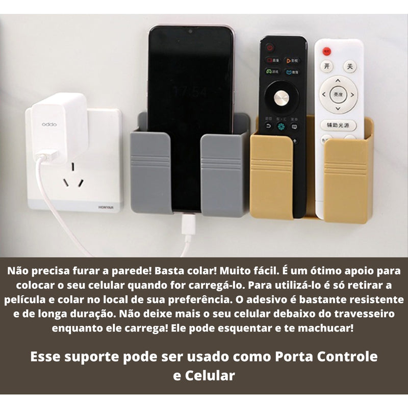 Suporte Multiuso de Plástico para CELULAR ou CONTROLE Kit com 3