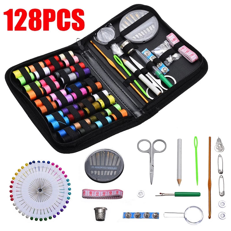 Kit De Costura Portátil 128pçs