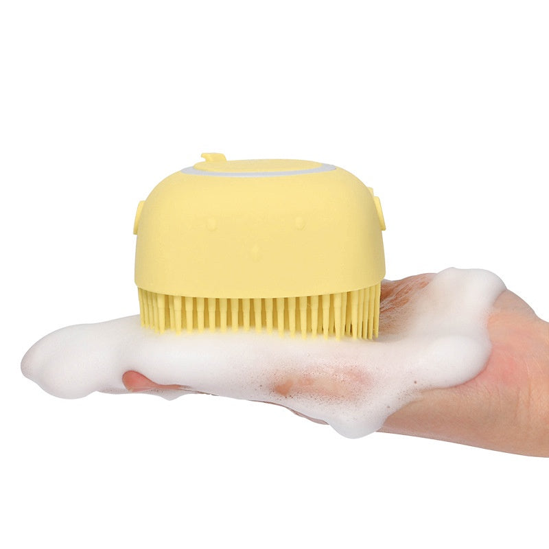 Esponja De Silicone Com Dispenser Para Sabão Para Pet