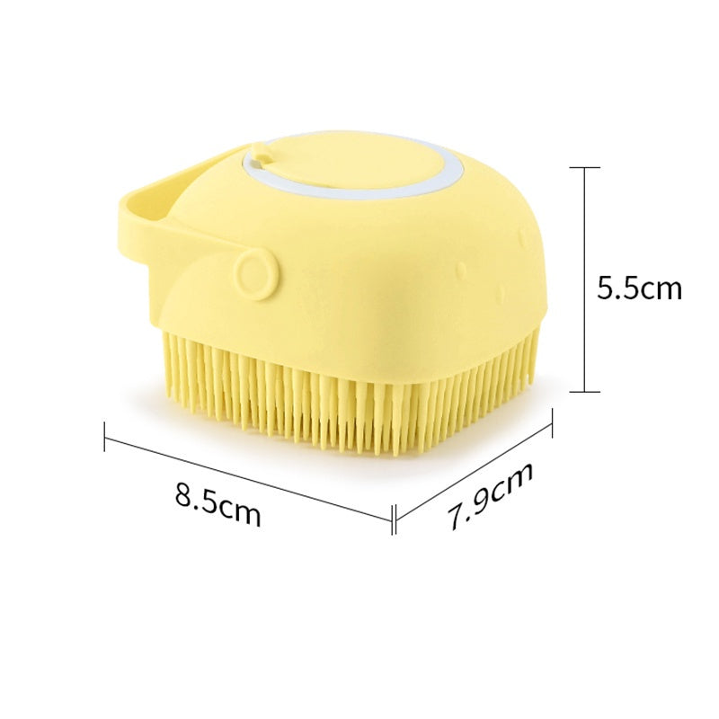 Esponja De Silicone Com Dispenser Para Sabão Para Pet