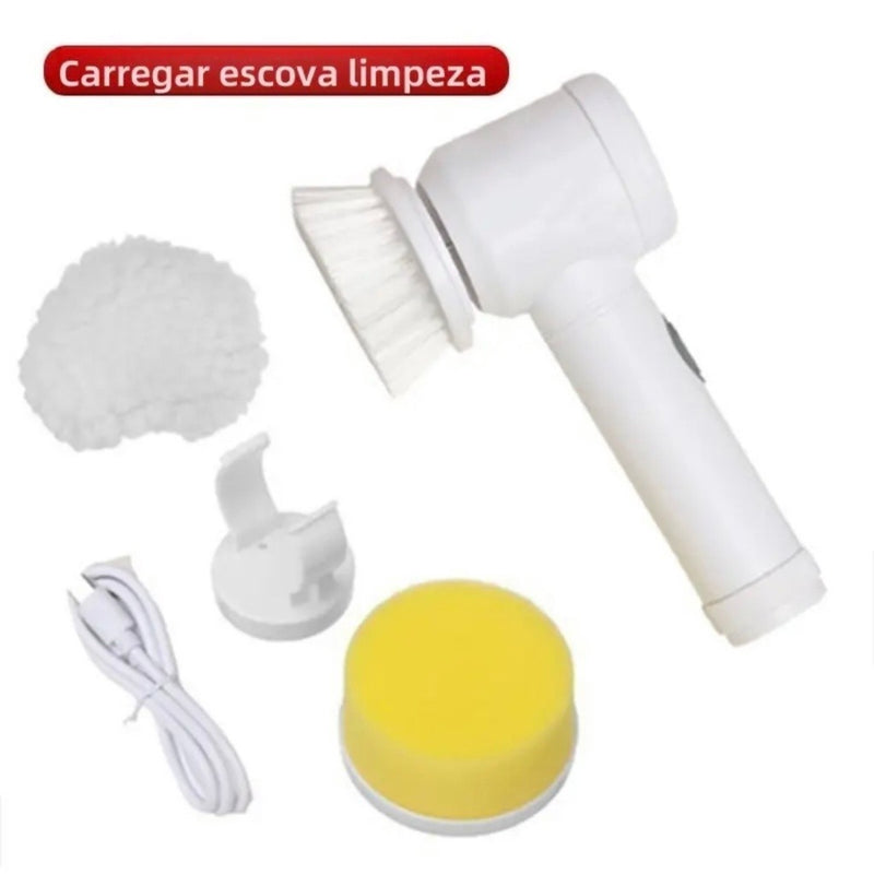 Escova Eletrica de Limpeza 5em 1 Sem Fio